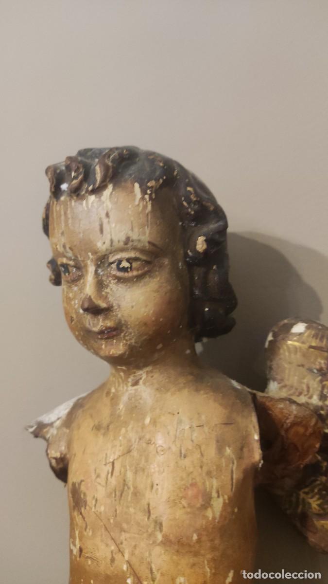 Arte: TALLA MADERA ANGEL PUTIN QUERUB&Iacute;N - Foto 7
