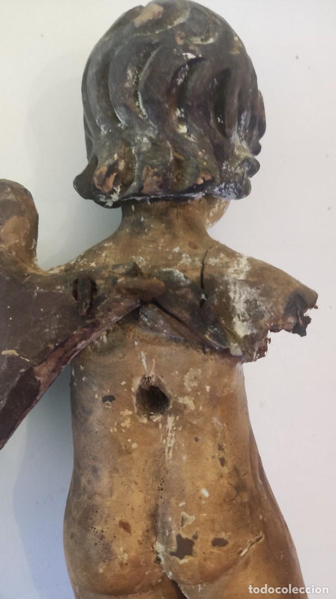 Arte: TALLA MADERA ANGEL PUTIN QUERUB&Iacute;N - Foto 10