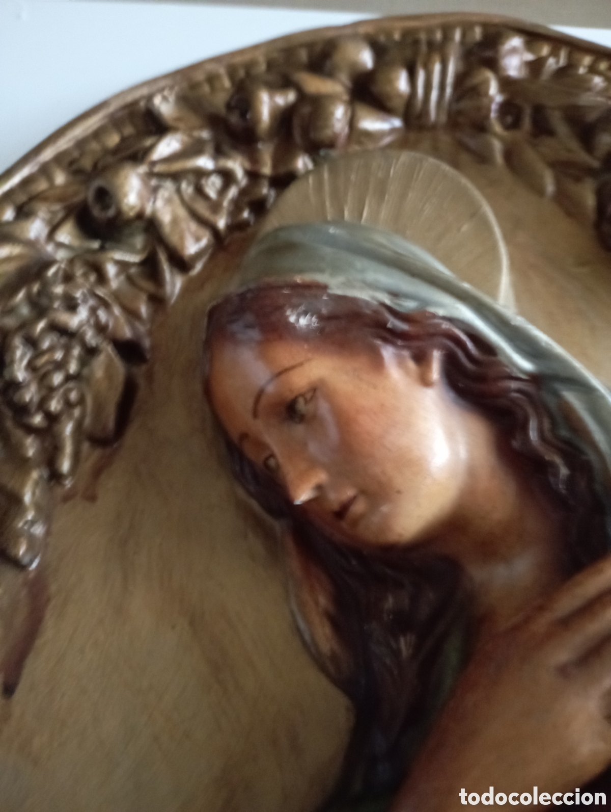 Arte: Precioso y excepcional retablo de La Virgen - Foto 3