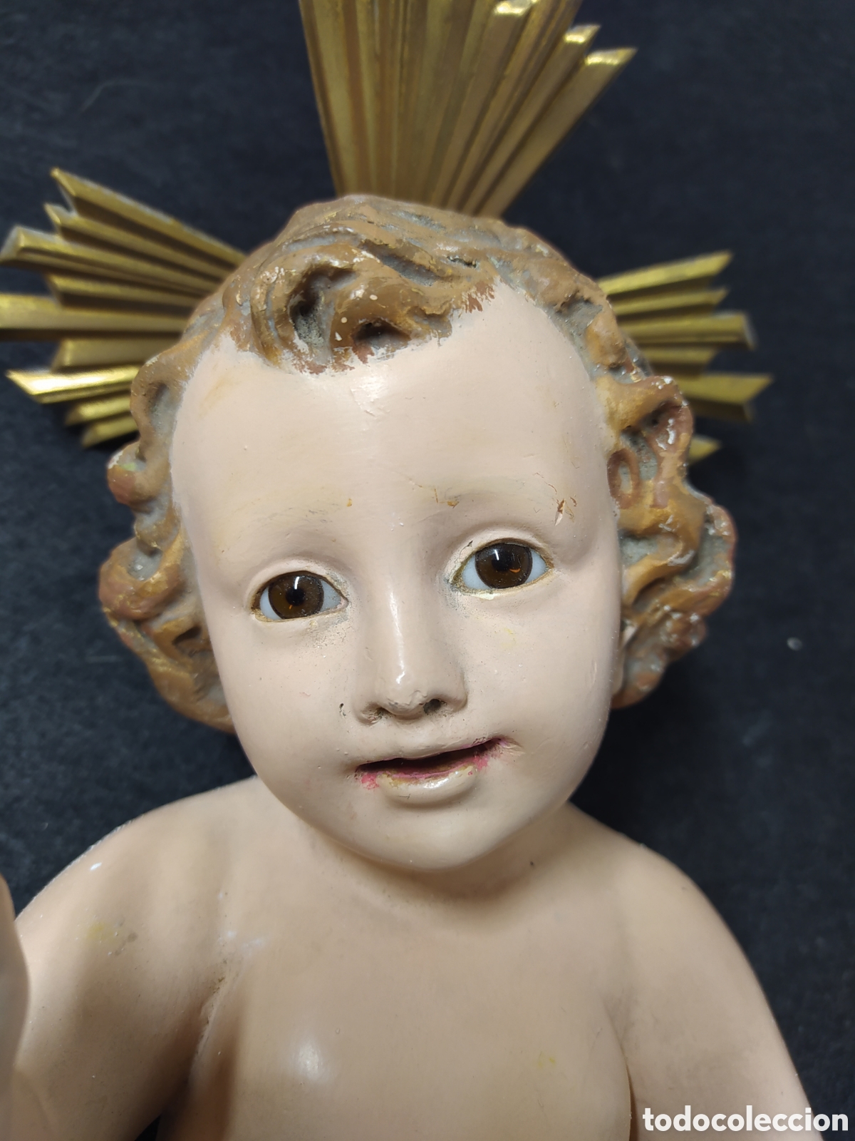 Arte: NI&Ntilde;O JESUS OLOT 32 cm. - Foto 1