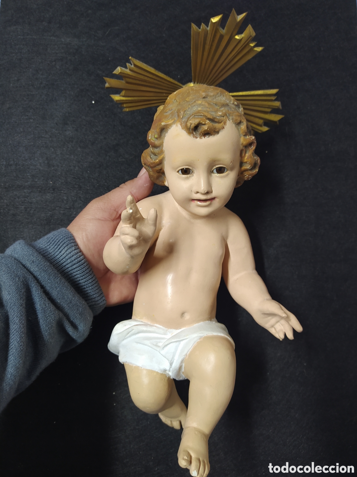 Arte: NI&Ntilde;O JESUS OLOT 32 cm. - Foto 5