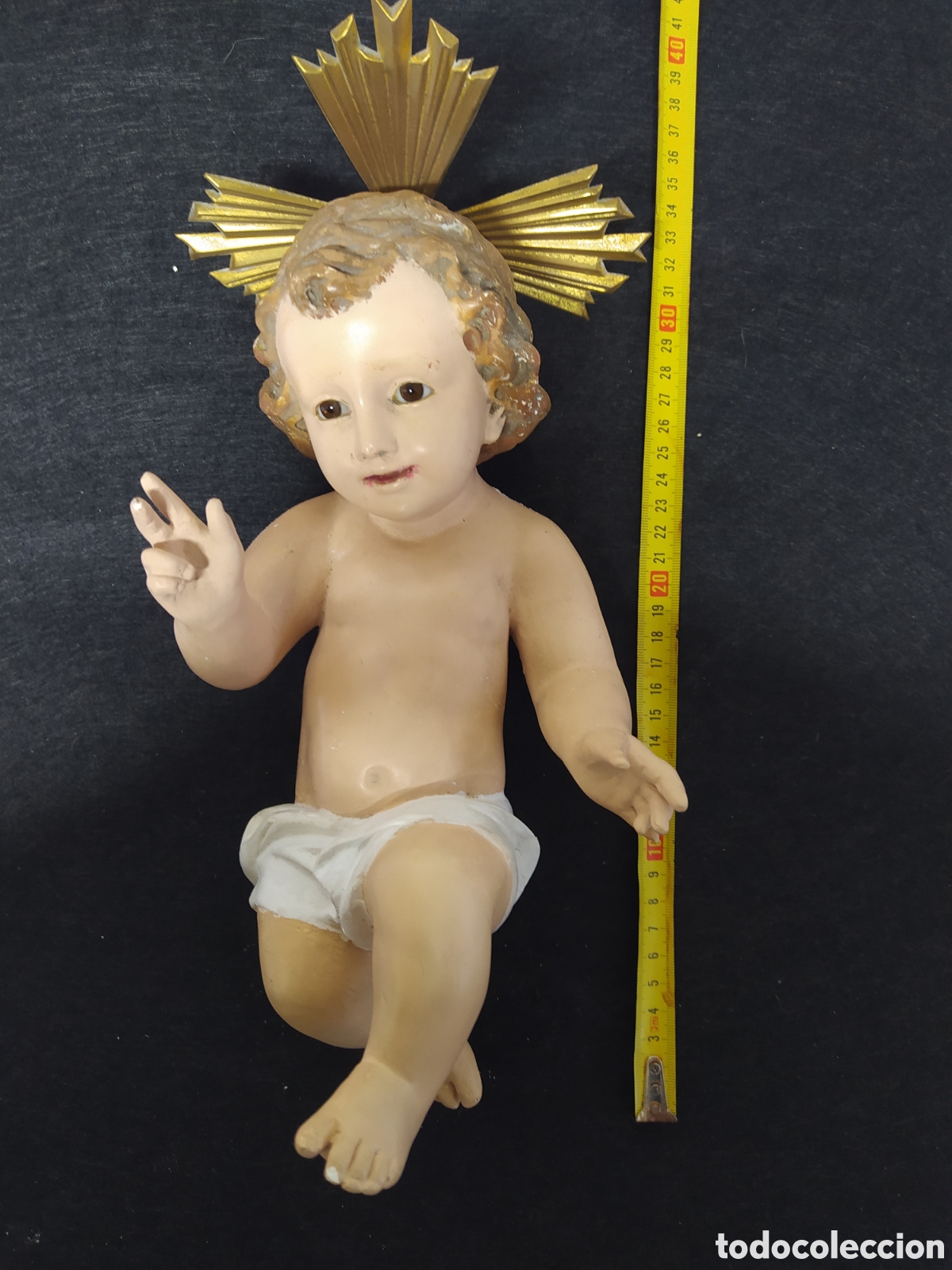 Arte: NI&Ntilde;O JESUS OLOT 32 cm. - Foto 2