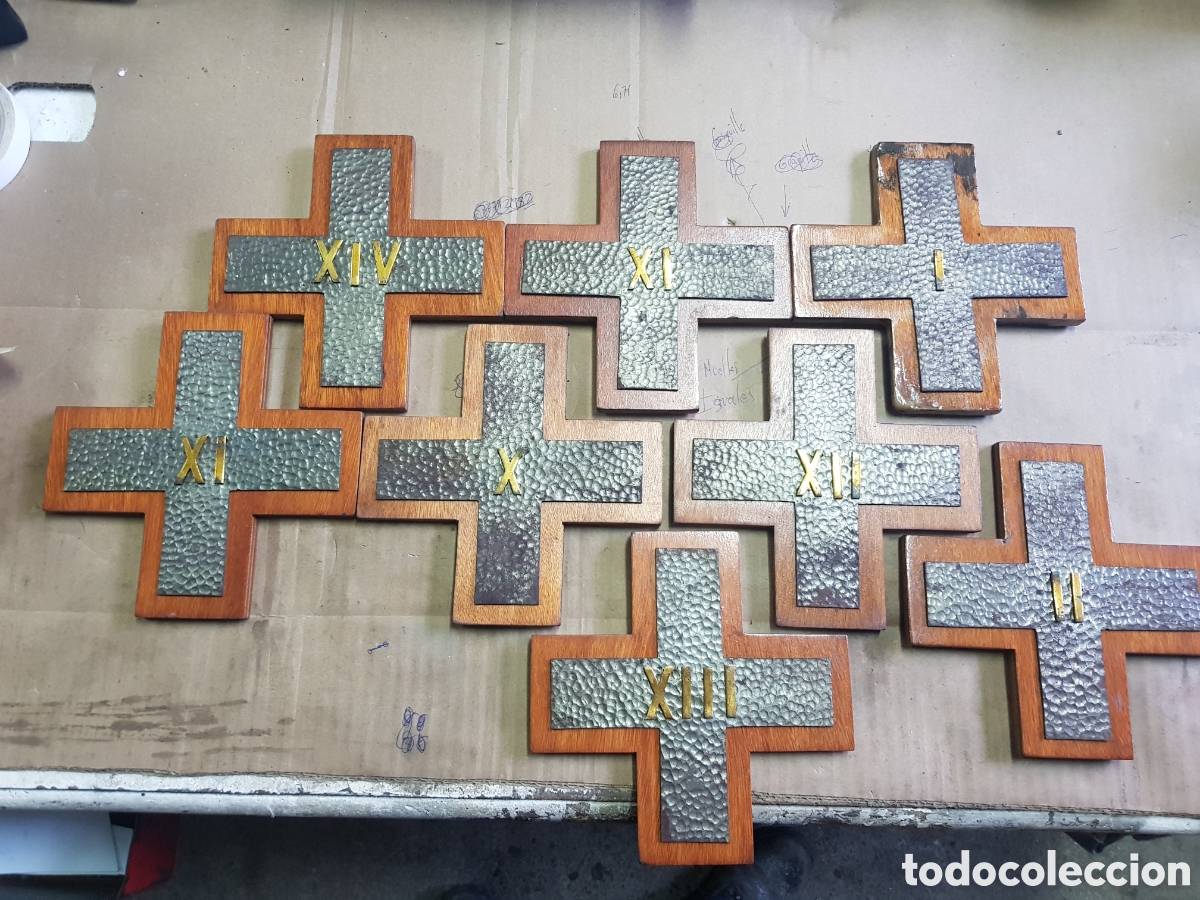 Arte: Via crucis Antiguo religioso - Foto 1