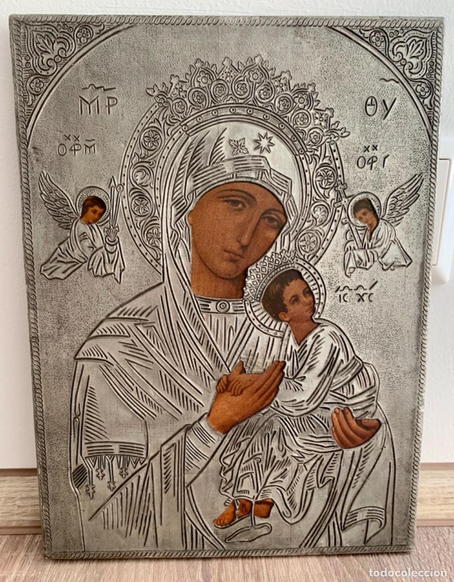 Arte: Icono Virgen con Ni&ntilde;o - Foto 2