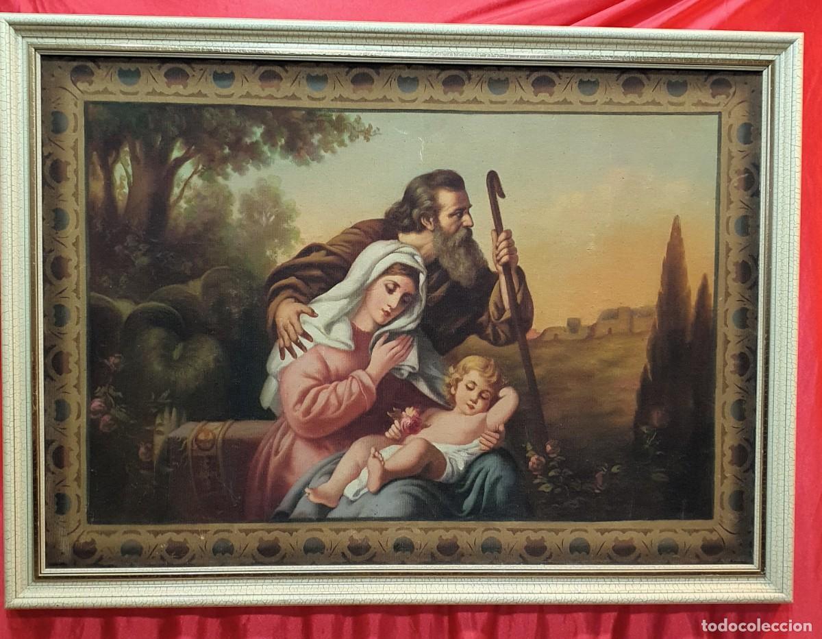 Arte: -Oleo religioso sobre tapiz - Foto 2