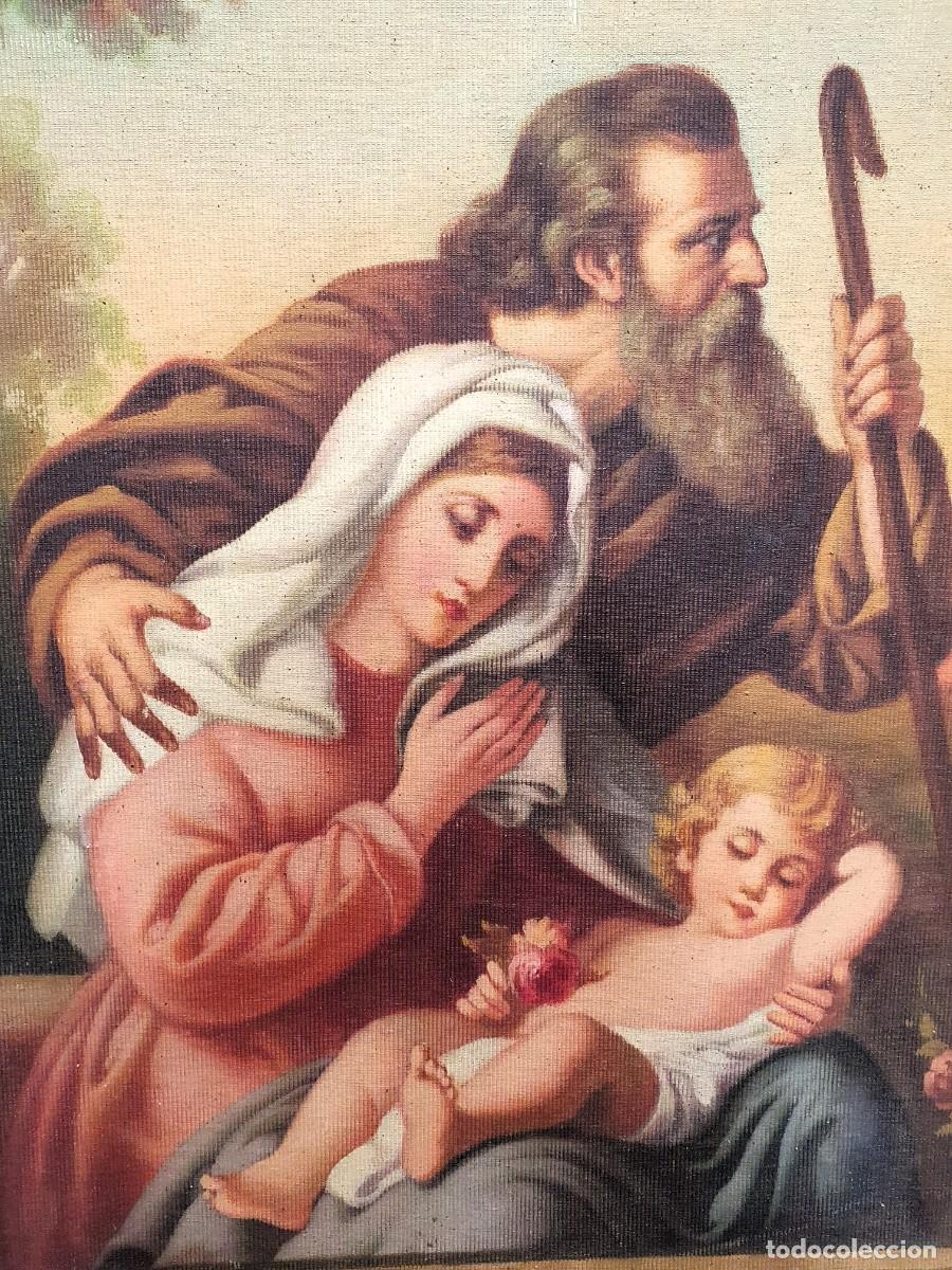 Arte: -Oleo religioso sobre tapiz - Foto 4