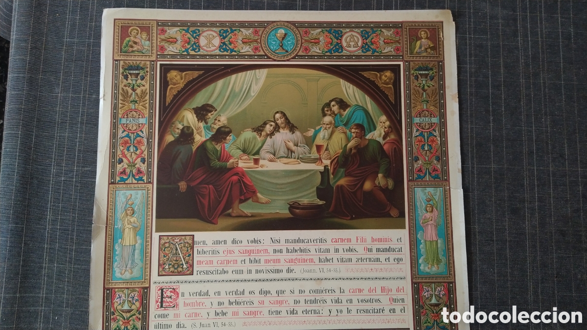 Arte: RECUERDO DE PRIMERA COMUNION DEL 1915 - Foto 4