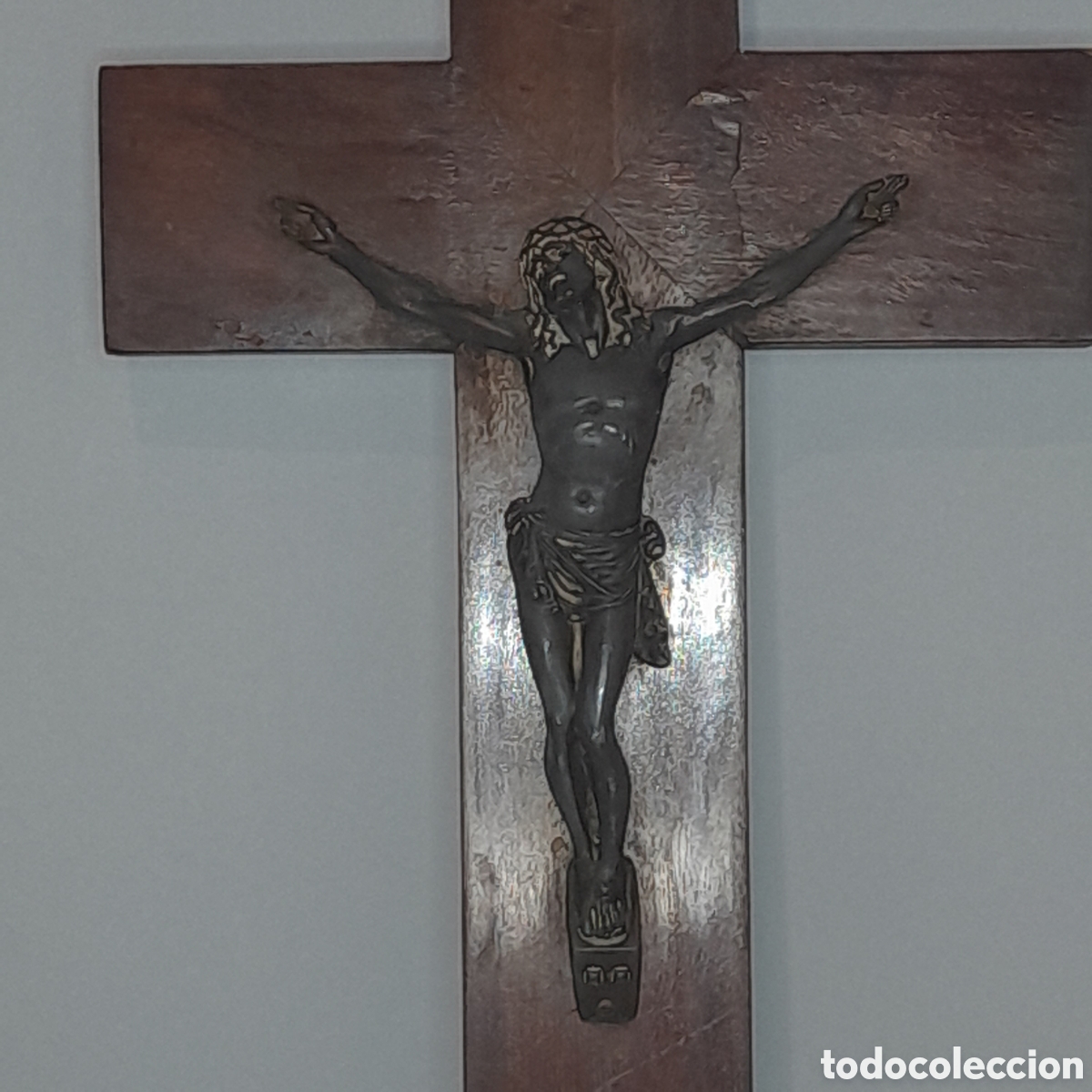 Arte: Crucifijo antiguo. - Foto 2