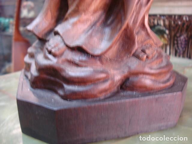 Arte: Sagrado coraz&oacute;n talla de madera - Foto 4