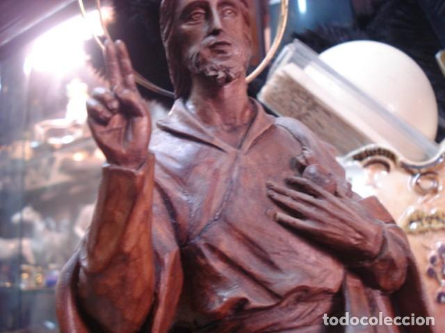 Arte: Sagrado coraz&oacute;n talla de madera - Foto 5