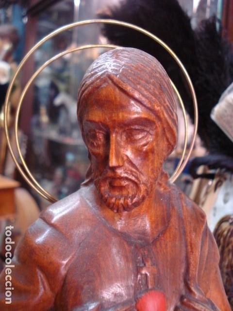 Arte: Sagrado coraz&oacute;n de talla de madera - Foto 8