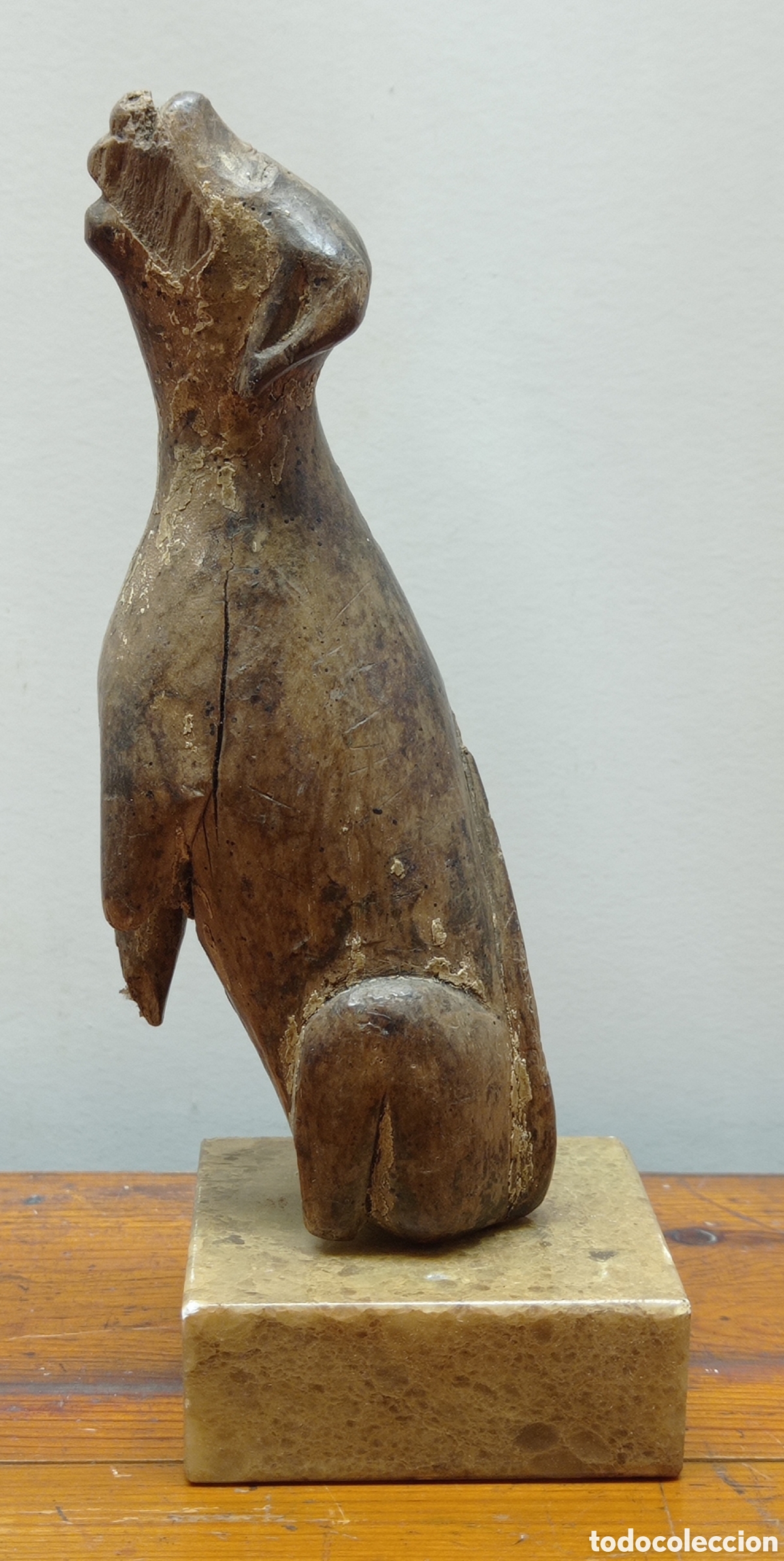 Arte: Perro de San Roque - Melampo - talla madera siglo XVIII XVII