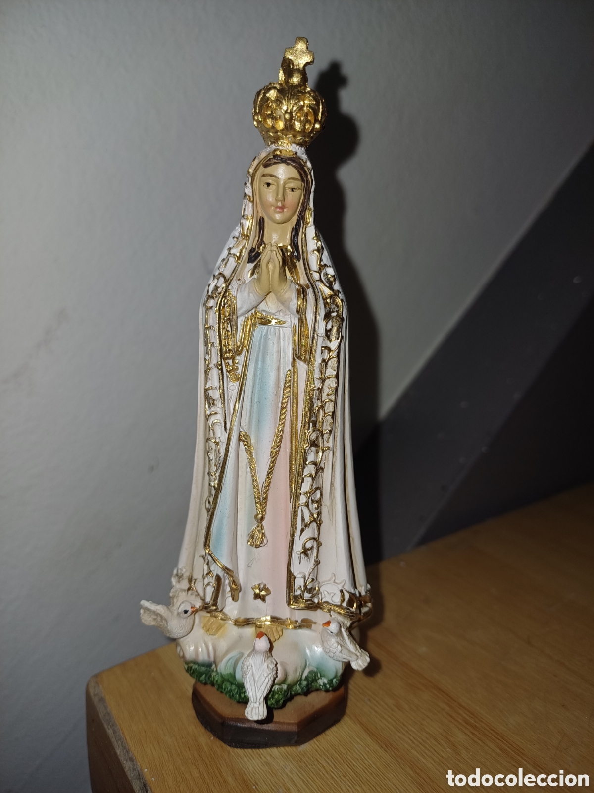Arte: VIRGEN DE FATIMA 14 CM NUEVA - Foto 1