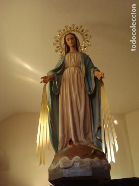 Art: MAISSON RAFFL VIRGEN DE LA MEDALLA MILAGROSA GRANDES MEDIDAS ESCUELA PARISINA