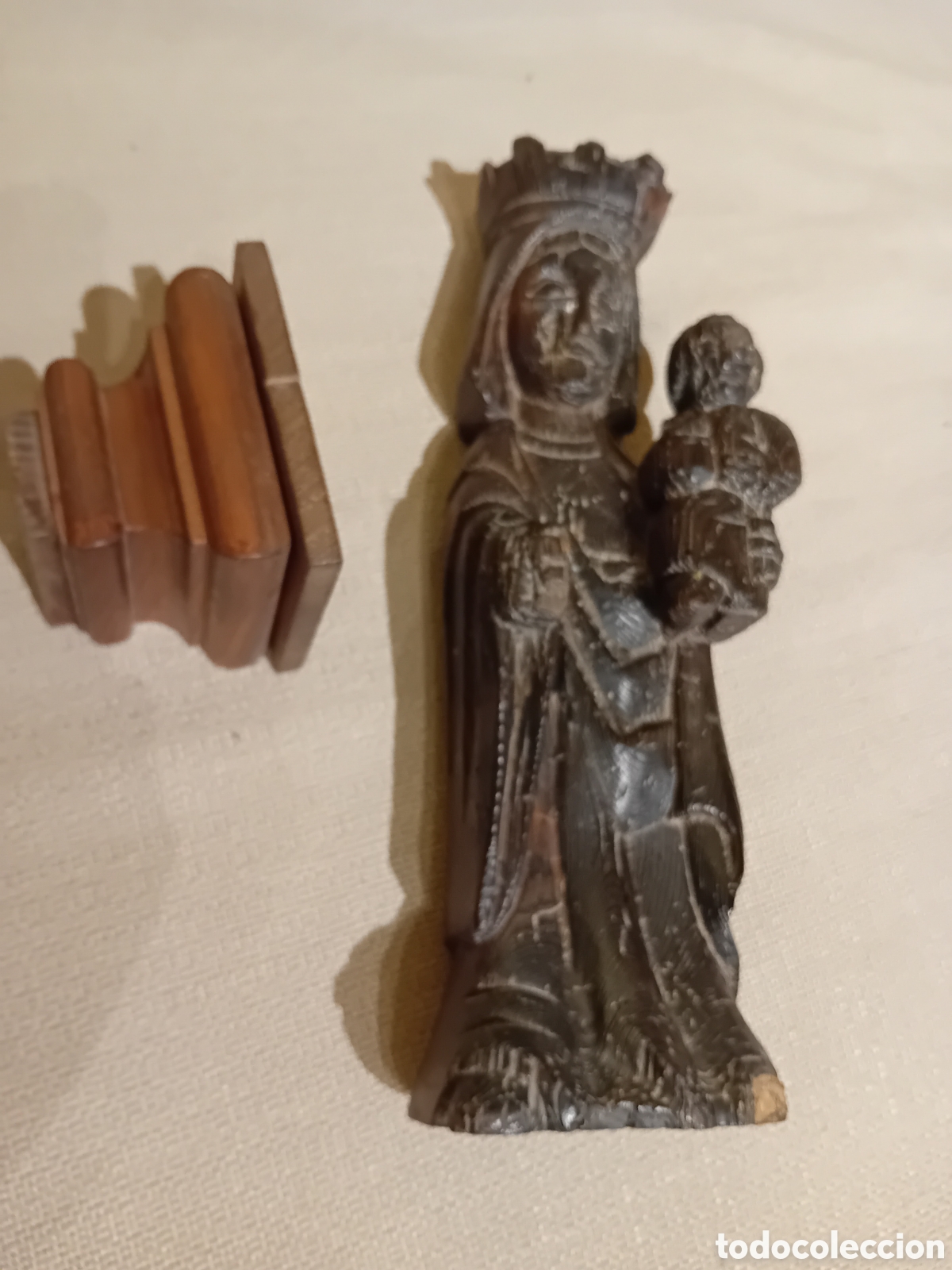 Arte: Talla de Virgen de madera - Foto 2