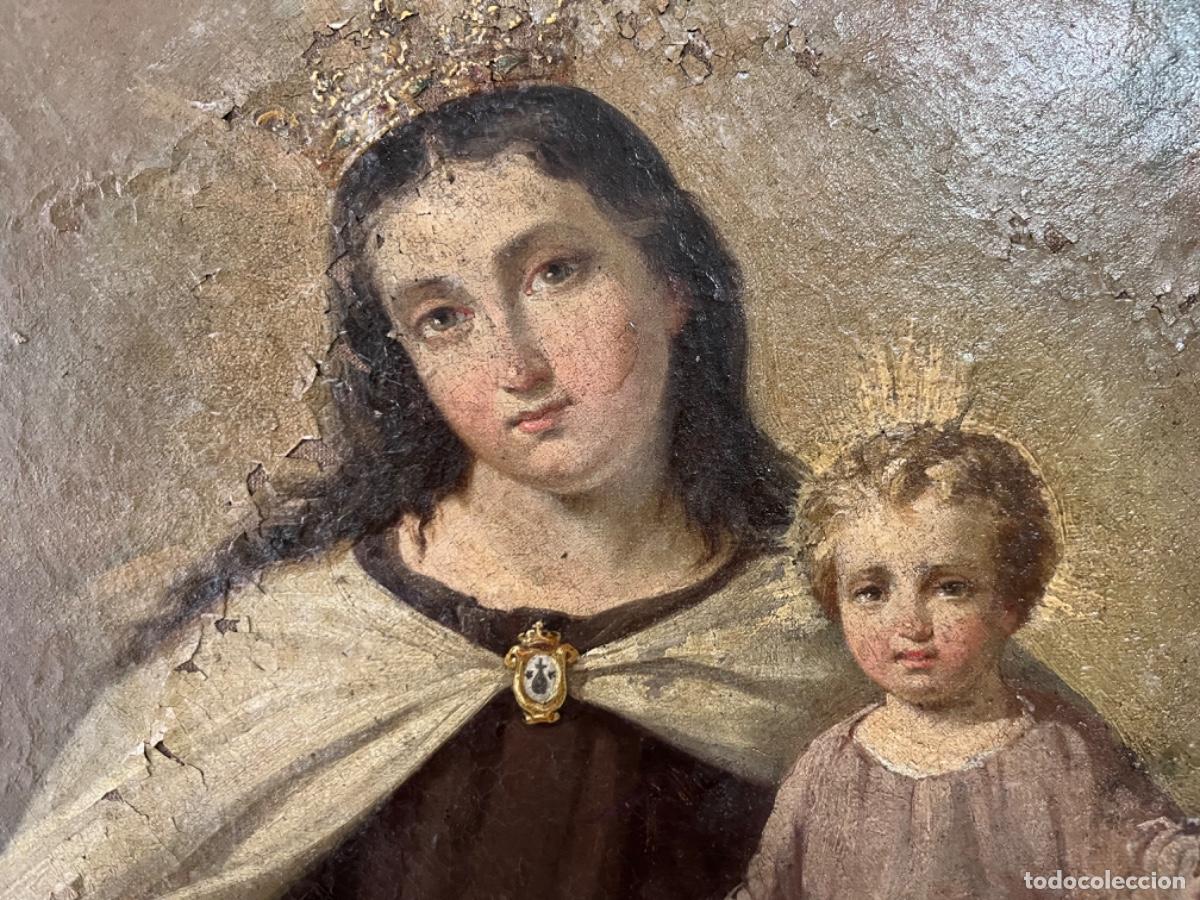 Arte: &Oacute;leo Virgen del Carmen 1880 - Foto 5