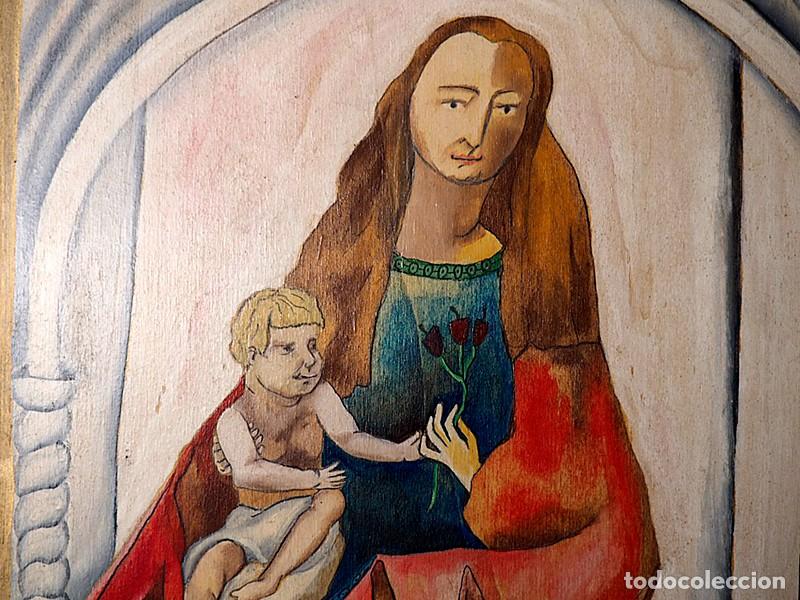 Arte: Pintura religiosa sobre tabla - Foto 2