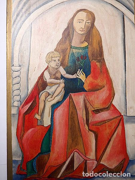 Arte: Pintura religiosa sobre tabla - Foto 3
