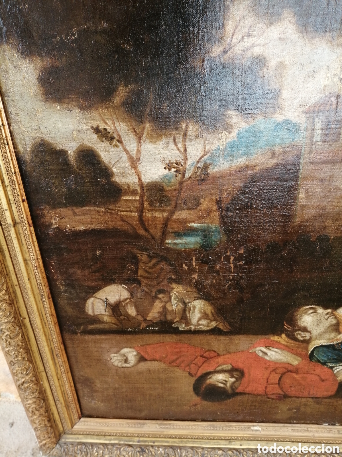 Arte: &Oacute;leo sobre lienzo S XVII - Foto 4