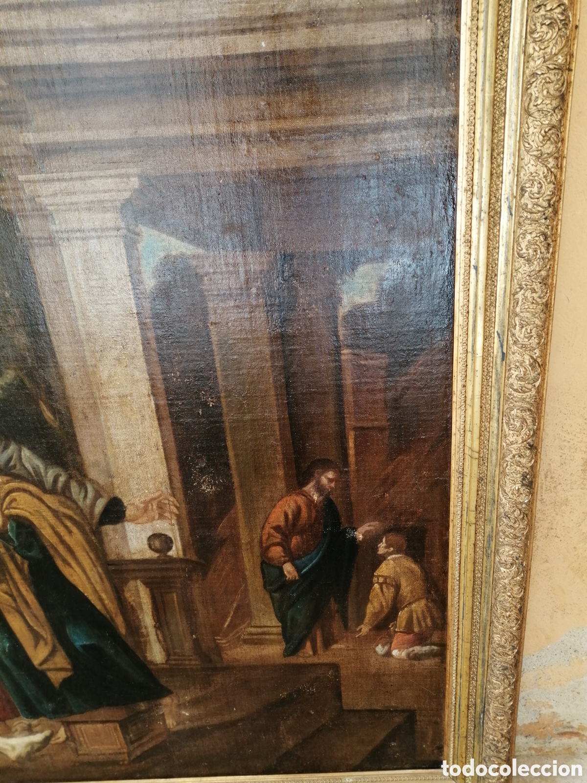 Arte: &Oacute;leo sobre lienzo S XVII - Foto 5