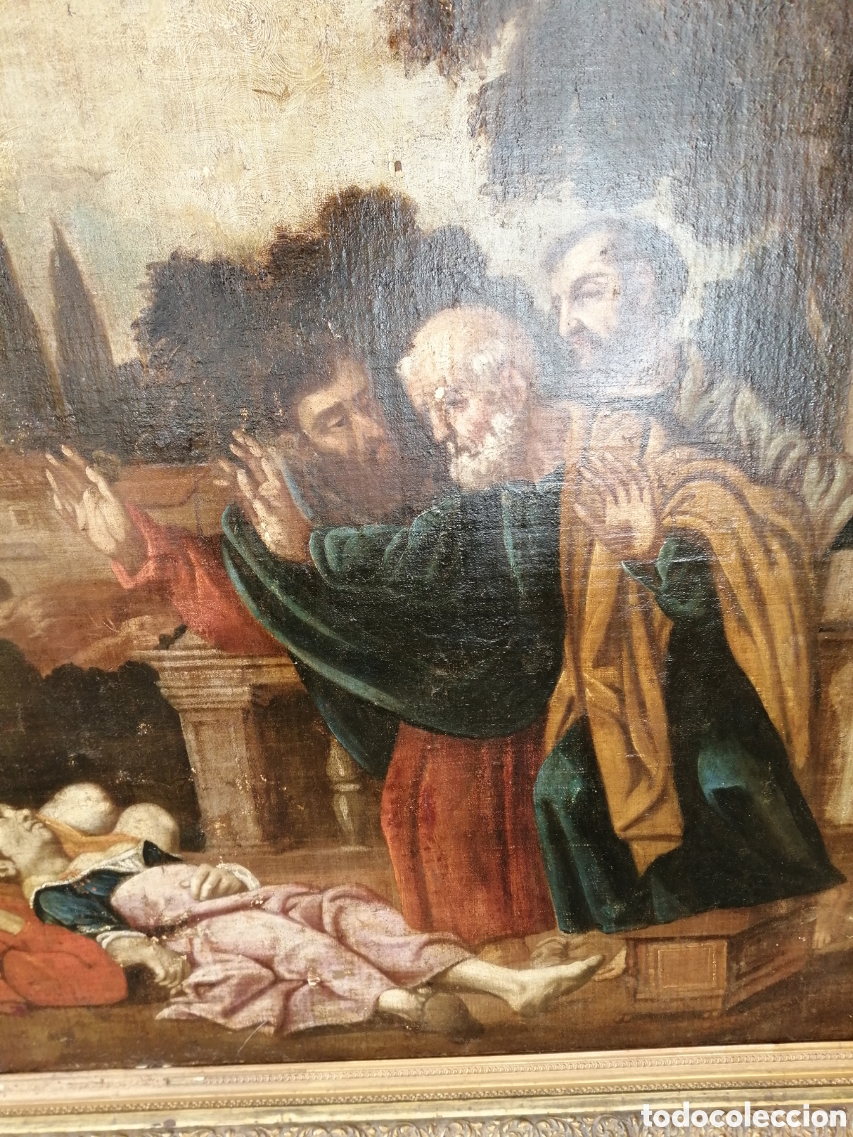 Arte: &Oacute;leo sobre lienzo S XVII - Foto 3