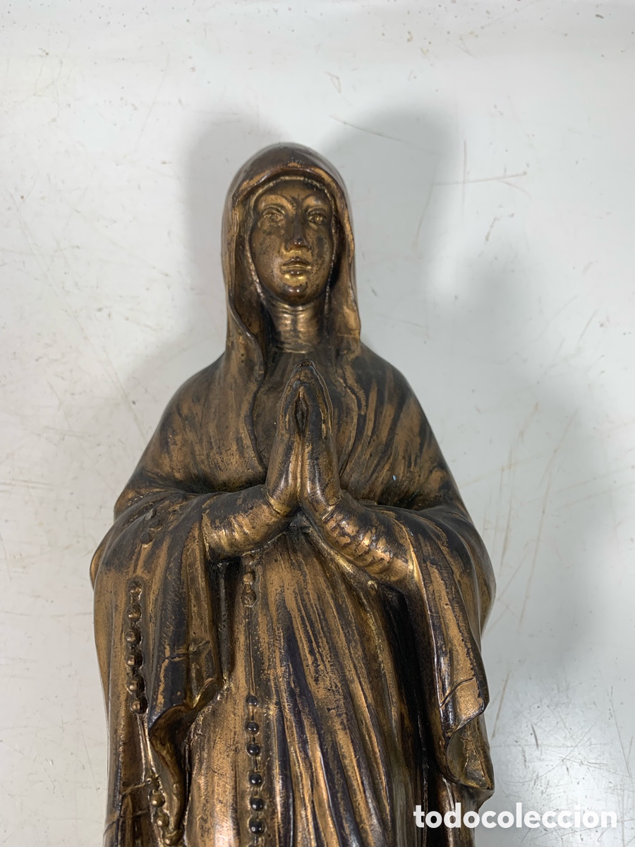 Arte: 01_ Figura de bronce Virgen - Foto 2