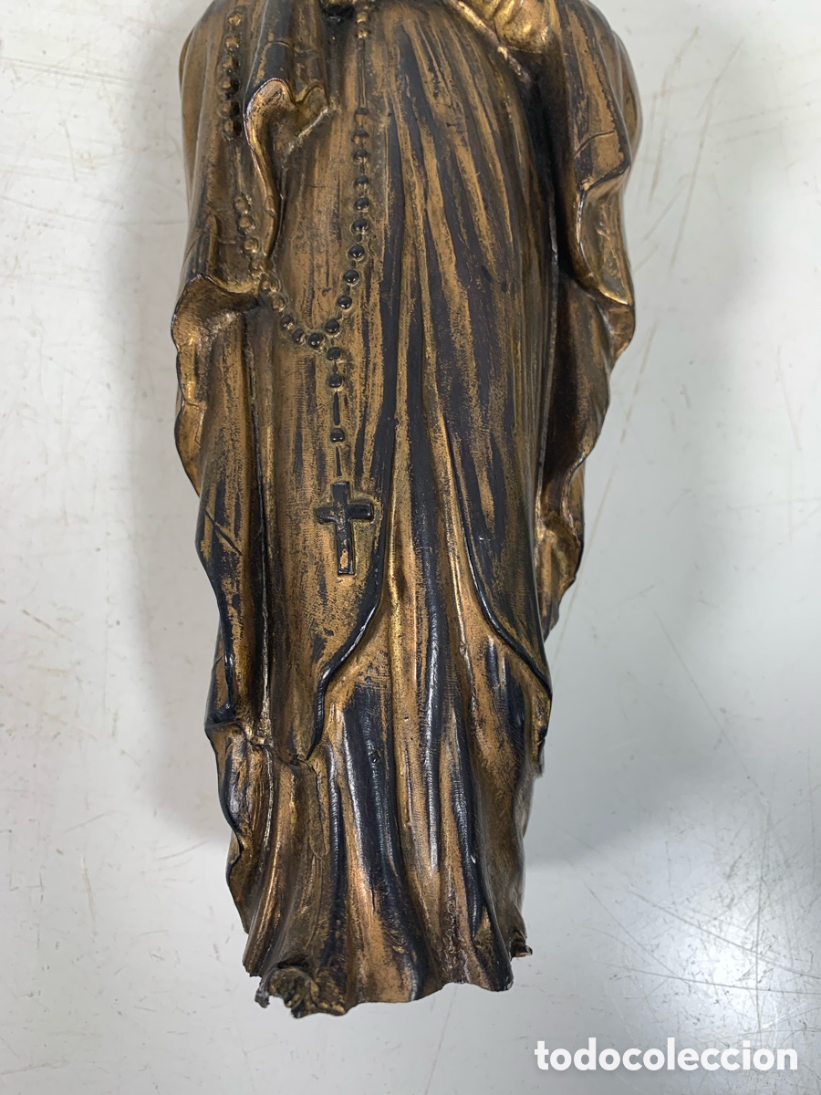 Arte: 01_ Figura de bronce Virgen - Foto 3
