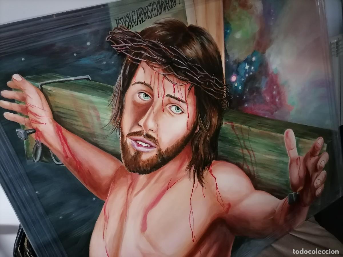 Arte: Cristo a Oleo sobre Madeira - Foto 2