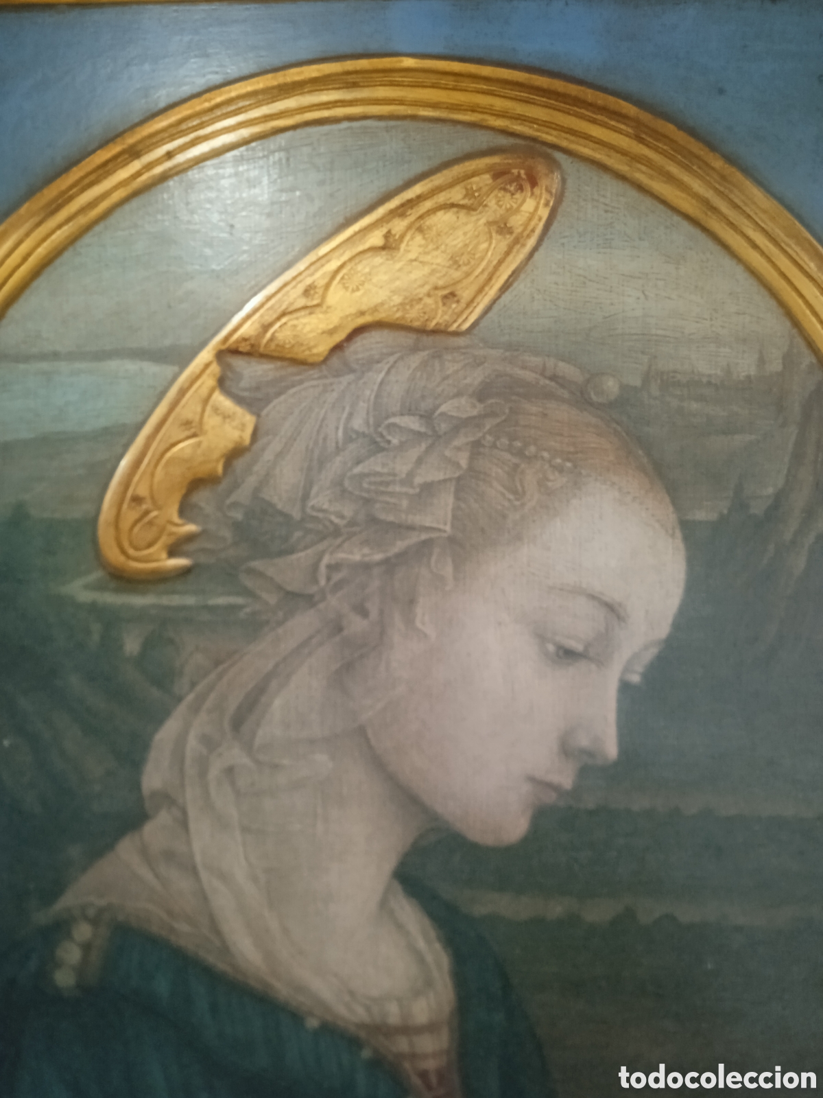 Arte: Espectacular cuadro Virgen de Lippi - Foto 2