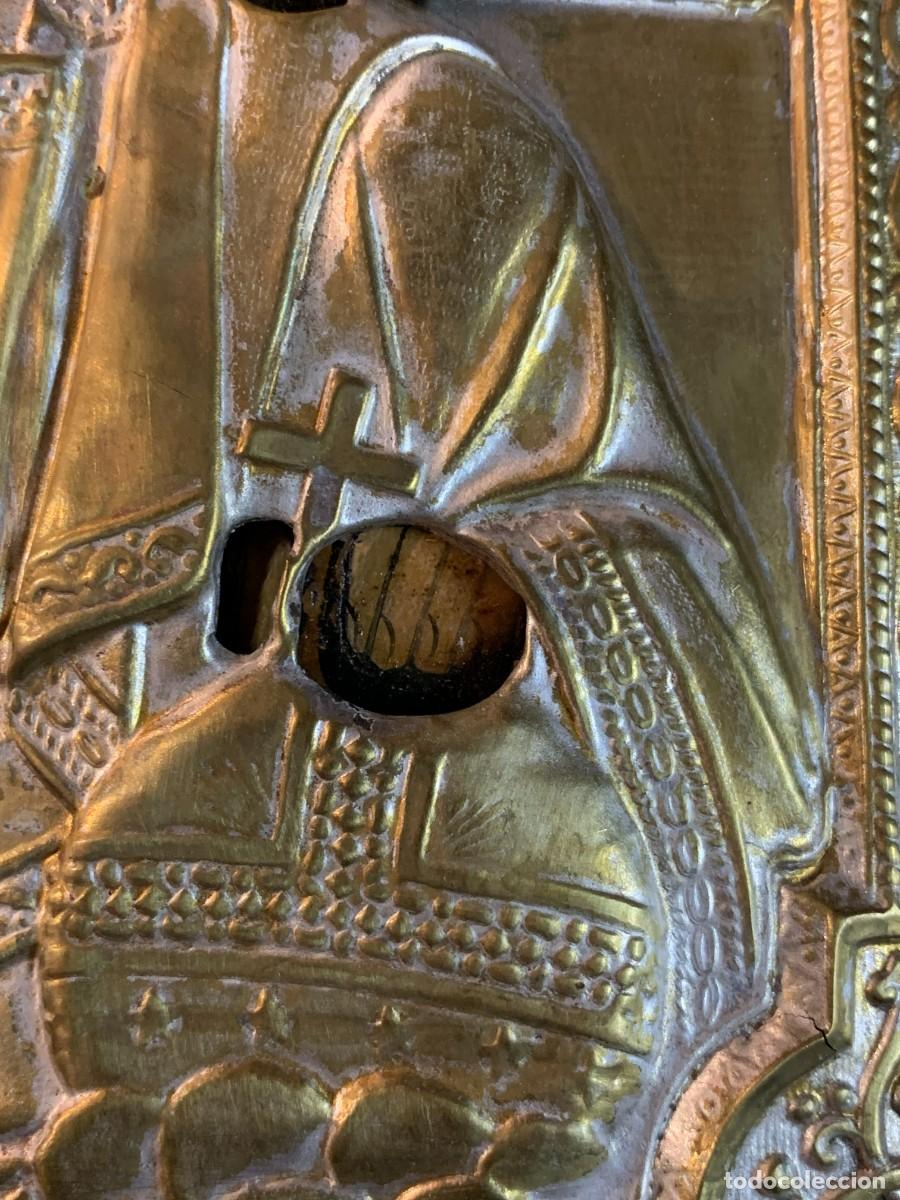 Arte: ANTIGUO ICONO CRISTO PANTOCRATOR - Foto 11