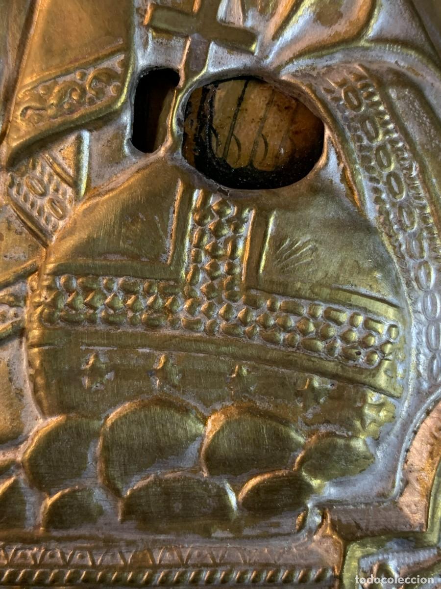 Arte: ANTIGUO ICONO CRISTO PANTOCRATOR - Foto 12