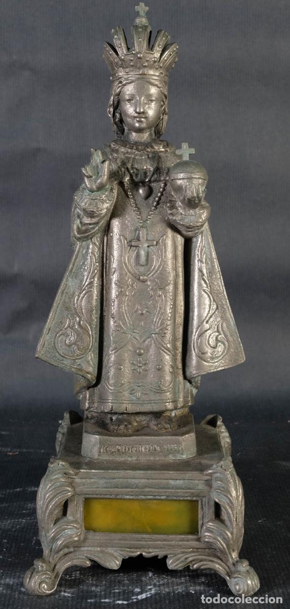 Arte: Ni&ntilde;o Jes&uacute;s de Praga en calamina - Foto 1
