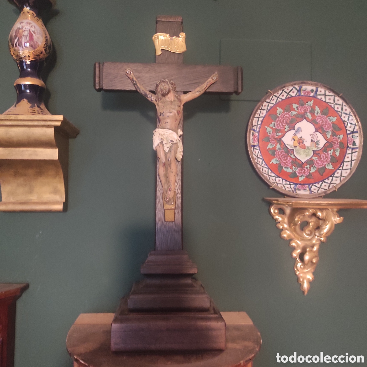 Arte: Antiguo cristo crucificado. - Foto 2