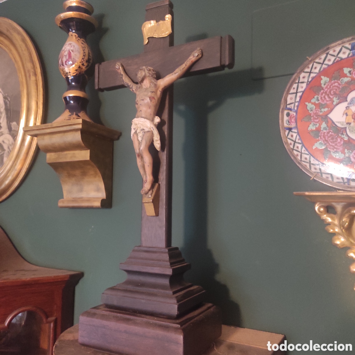 Arte: Antiguo cristo crucificado. - Foto 3