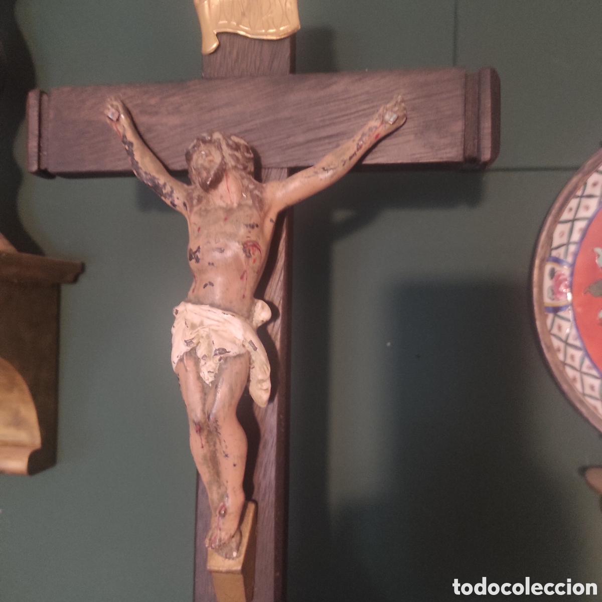 Arte: Antiguo cristo crucificado. - Foto 5