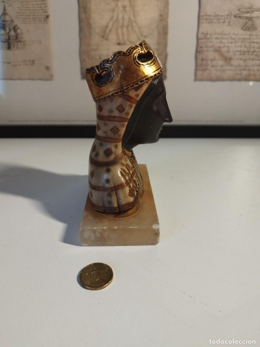Arte: Busto de la Virgen en Montserrat en bronce la Moreneta - Foto 3