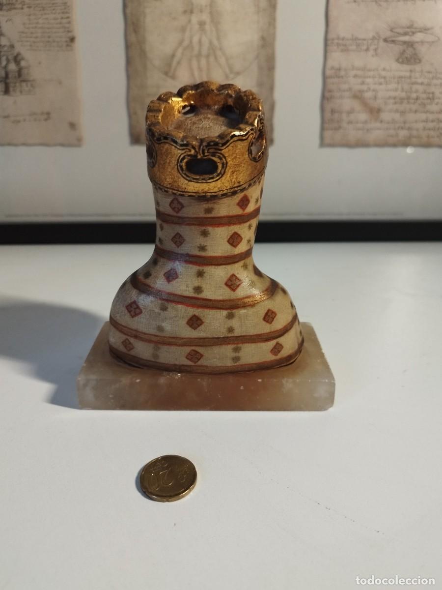 Arte: Busto de la Virgen en Montserrat en bronce la Moreneta - Foto 4