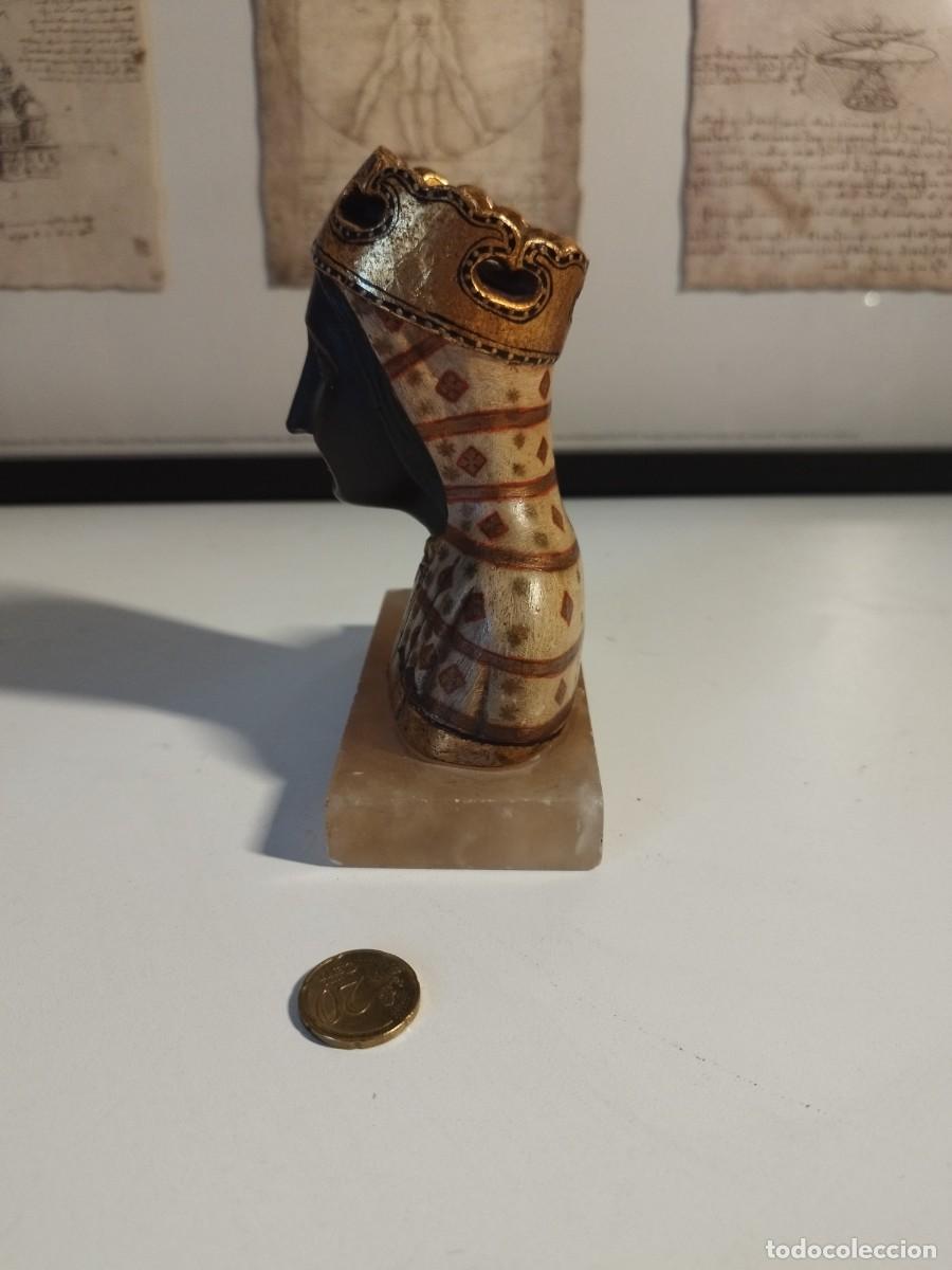 Arte: Busto de la Virgen en Montserrat en bronce la Moreneta - Foto 5