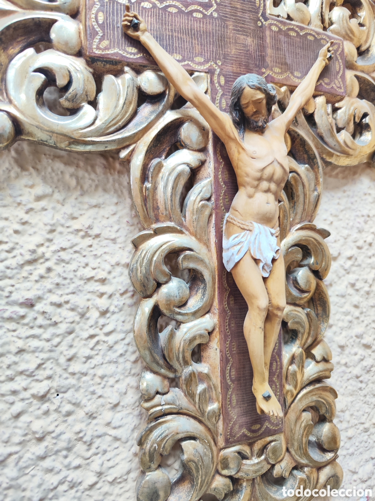 Arte: Cruz y cristo madera - Foto 5