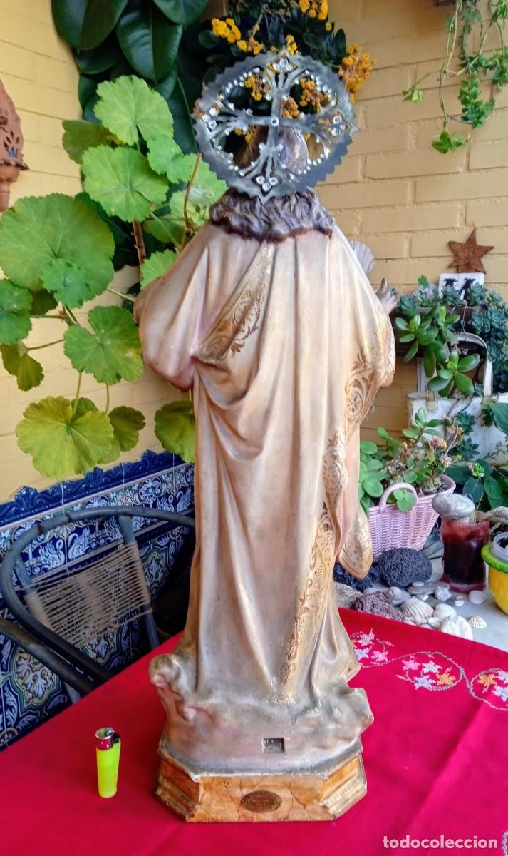 Arte: Gran figura religiosa del Coraz&oacute;n de Jes&uacute;s Olot - Foto 5