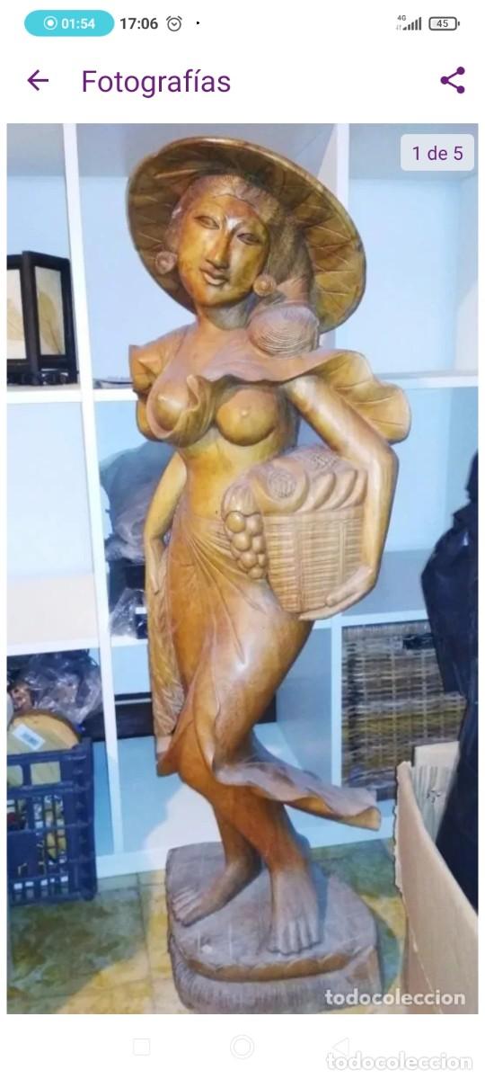 Arte: Gran Dama balinesa y madera teka - Foto 1