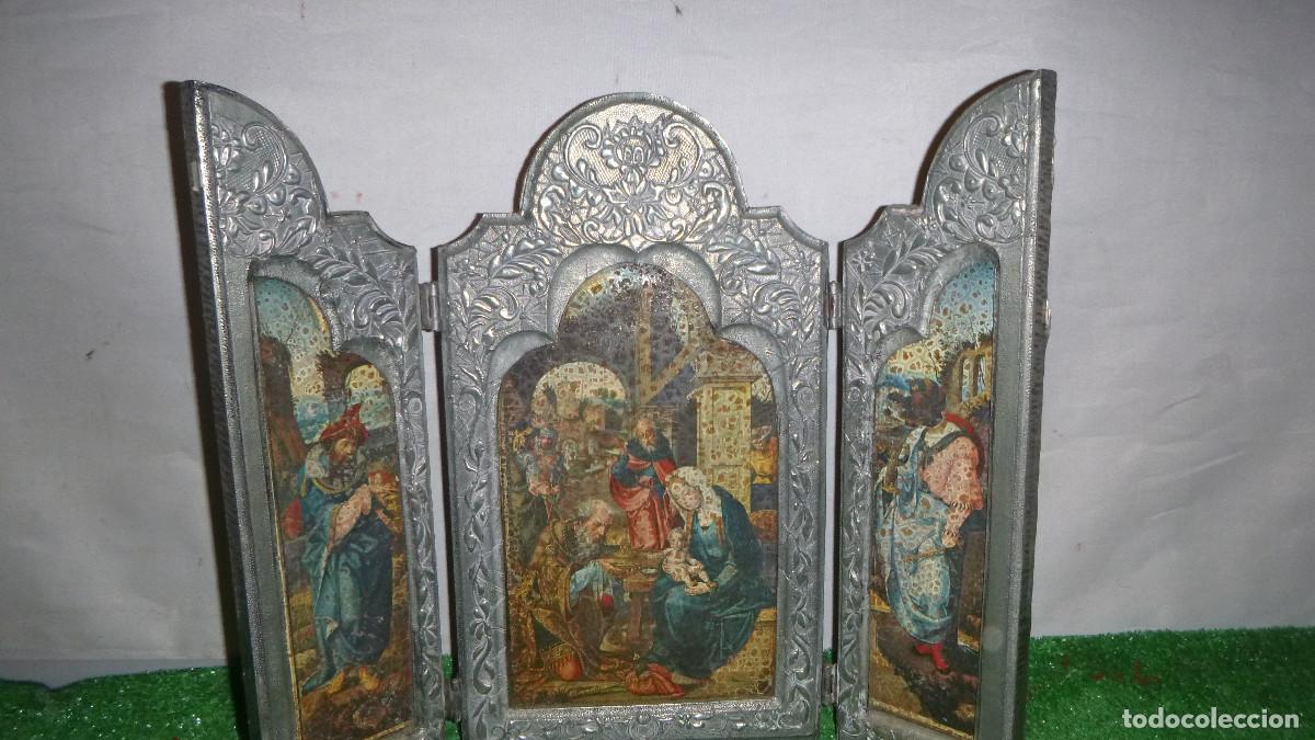Arte: TRIPTICO ESTA&Ntilde;O REPUJADO - Foto 1