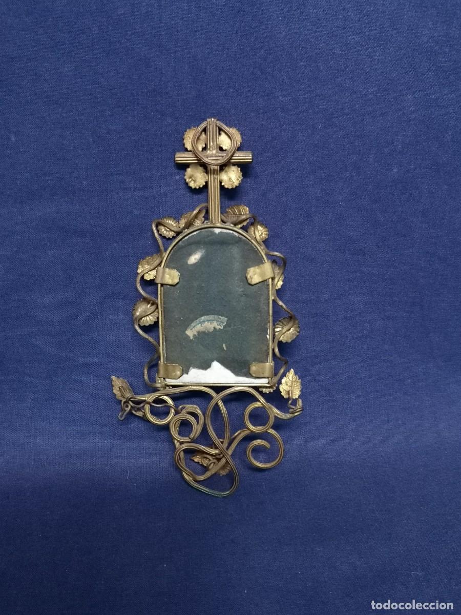 Arte: PLACA DE POCELANA REPRESENTANDO A CRISTO CON CORONA DE ESPINAS. - Foto 9