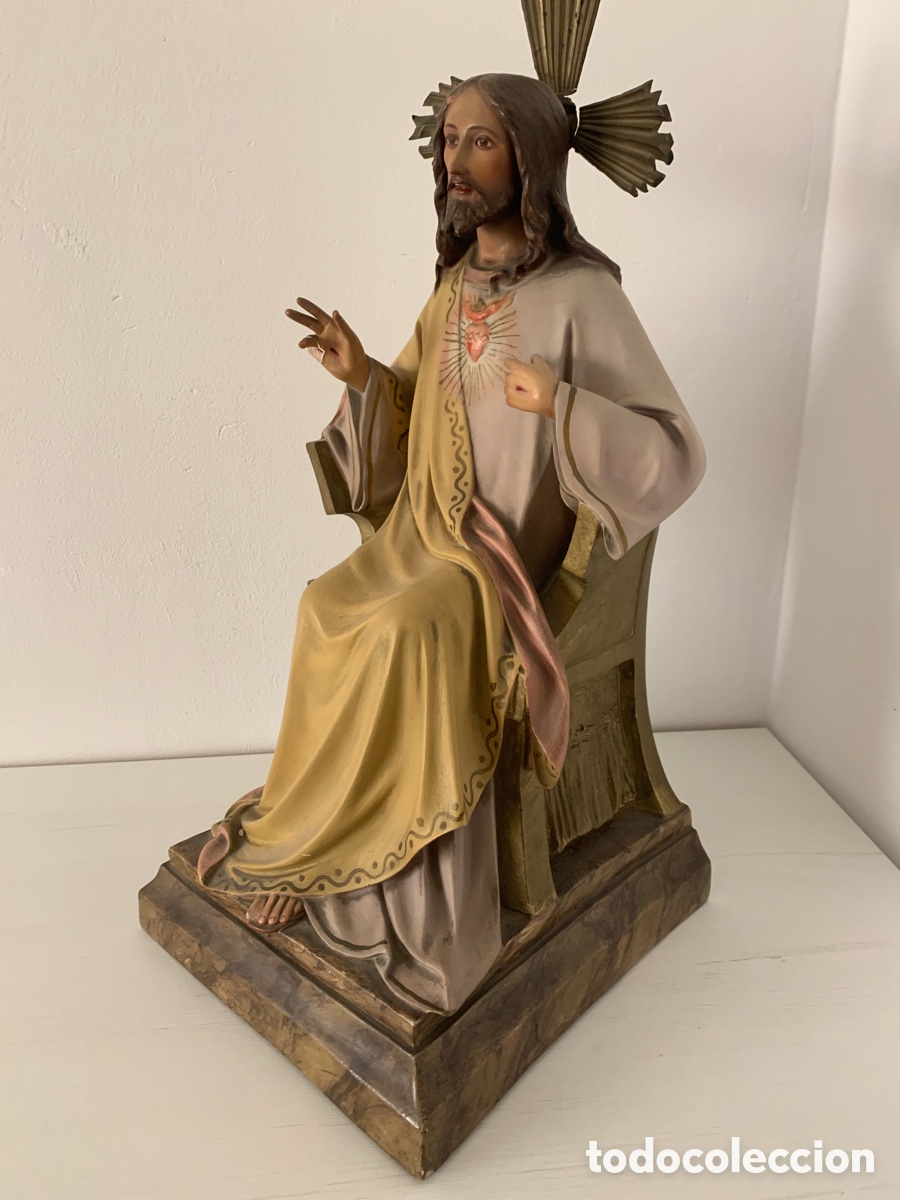 Arte: Sagrado Coraz&oacute;n 40 cm. - Foto 2