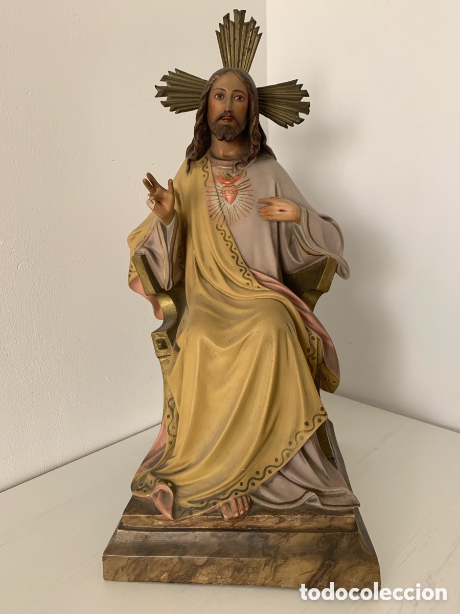 Arte: Sagrado Coraz&oacute;n 40 cm. - Foto 3