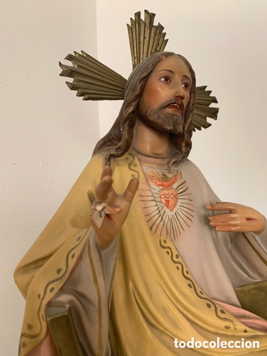 Arte: Sagrado Coraz&oacute;n 40 cm. - Foto 4