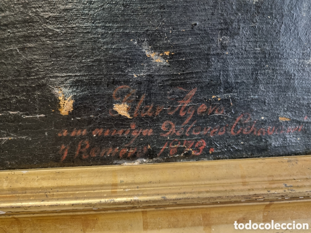 Arte: ANTIGUO CUADRO DOLOROSA - Foto 4