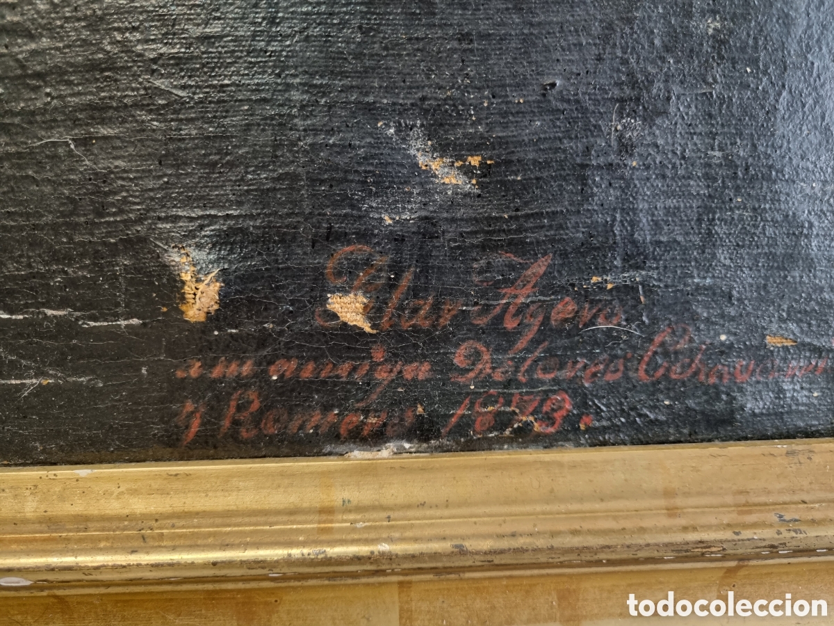 Arte: ANTIGUO CUADRO DOLOROSA - Foto 5