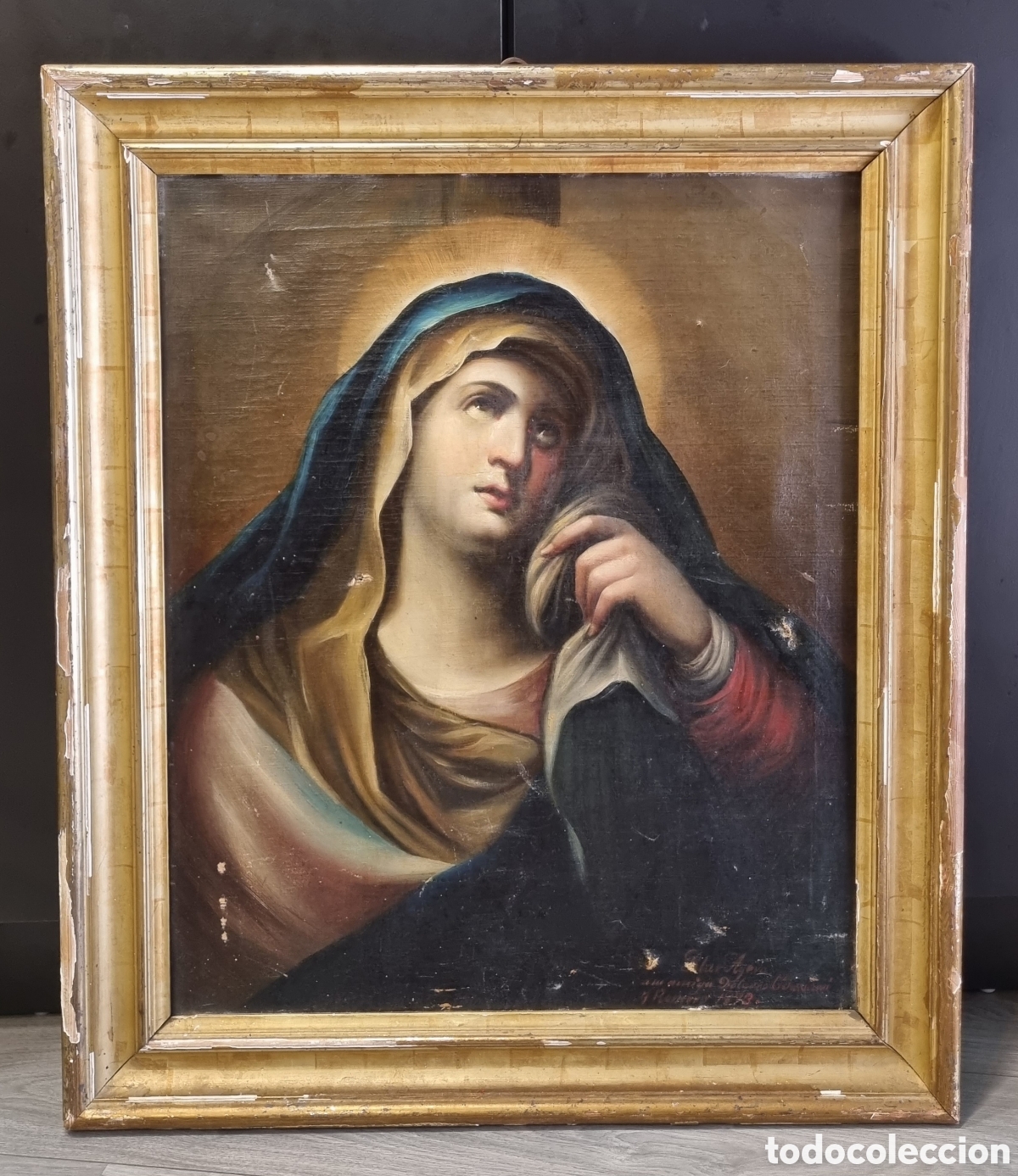 Arte: ANTIGUO CUADRO DOLOROSA - Foto 1