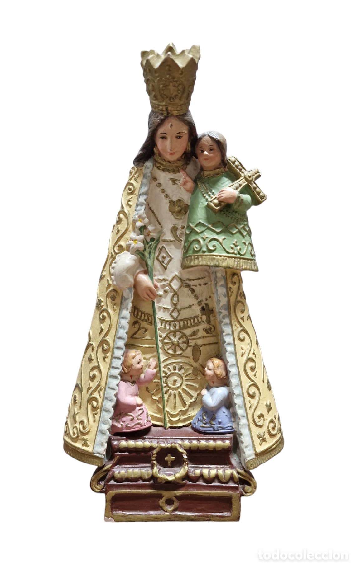 Arte: Virgen de los Desamparados en estuco - Foto 1